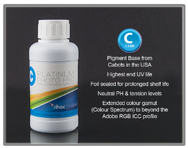 100ml 252, 252XL & 254XL compatible Pigment Ink Cyan